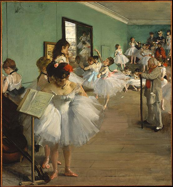 Edgar Degas The Dance Class Norge oil painting art